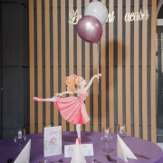 Masa decorata cu balerina si baloane La Mami Acasa
